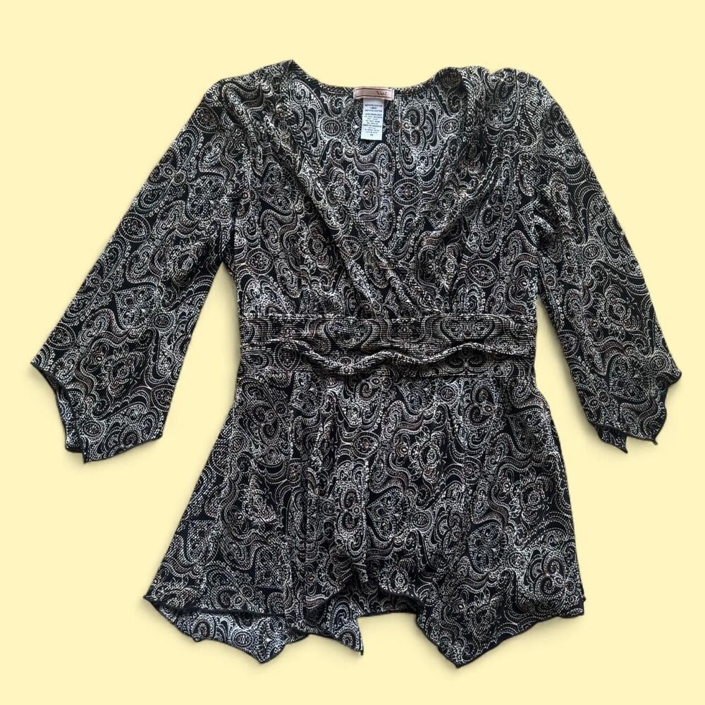 Unbranded Women's Black and Brown Blouse